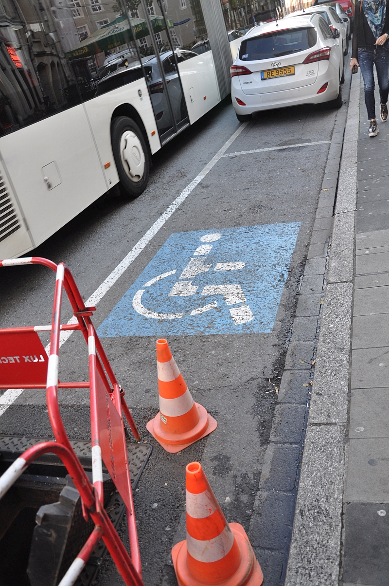 parking spaces for disabled people