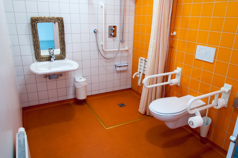 View of the accessible bathroom