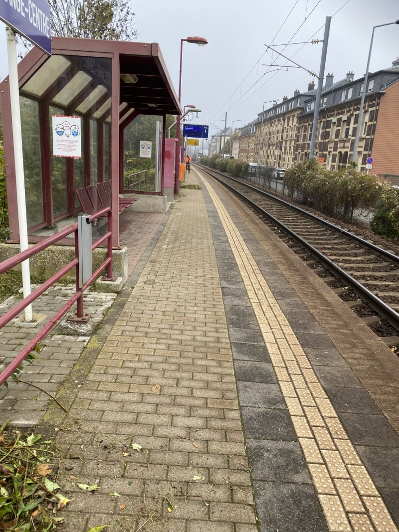 View of the Dudelange centre trainstop